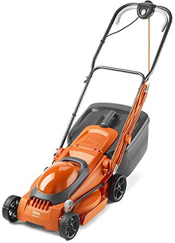 Flymo EasiMow 380R Electric Rotary Lawn Mower - 38 cm Cutting Width, 45 Litre Grass Box, Close Edge Cutting, Rear Roller, Central Height Adjust, Comfortable to Manoeuvre, Foldable Handles