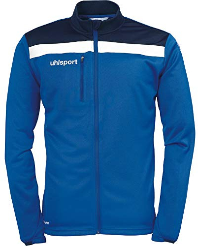 uhlsport Offense 23 Poly Jacket Veste en Polyester pour Homme, Homme, 100519803, Bleu Ciel/Bleu Marine/Blanc, 5XL