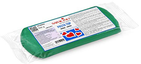 Saracino Pasta di Zucchero Top Verde per Copertura da 500 g Made in Italy