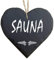 Homeyourself Herz Schieferherz Schiefer Schieferschild 10 x 10 cm Sauna schwarz Dekoschild Wandschild Schild Stein Geschenk