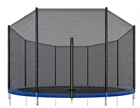 SPRINGOS Außennetz für Trampoline mit 6 Pfosten und m. Ø 305 cm Höhe: 185 cm Sicherheitsnetz Fallschutznetz Trampolin Zubehör