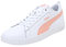PUMA Smash Wns V2 L, Sneaker Donna, Bianco (White Apricot Blush Black Pink), 42 EU