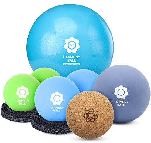 Full Body Training Set für Yoga und Massage - 7er Bälleset im Baumwollbeutel von HARMONY BALL