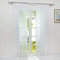 HeichkelL Vorhang Voile Sterne Druck Transparent Gardine mit Kräuselband 1 Stück Dekoschal Fensterstore für Kinderzimmer Wohnzimmer BxH 140x225cm Weiß-Grau