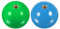 sourcing map Joystick Head Rocker Ball Top Handle Arcade Game Replacement Green/Blue