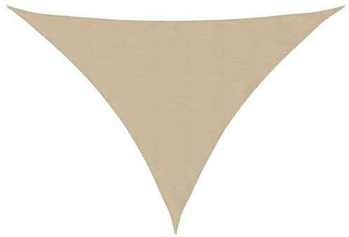 vidaXL Sonnensegel Oxford-Gewebe Dreieckig 5x7x7 m Beige