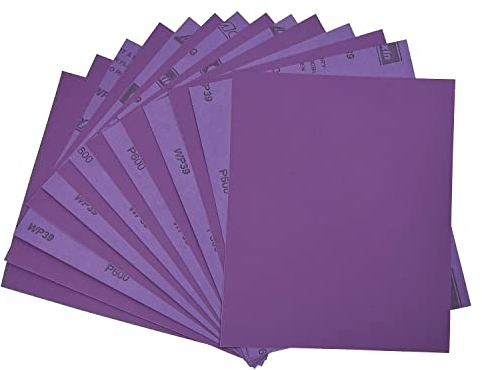 AutKerige Schleifpapier 600 Körnung, 230 x 280mm 15 Stück Schleifpapier Nass, Aluminiumoxid Schleifpapier Set für, Metall, Glas, Auto, Holzmöbel