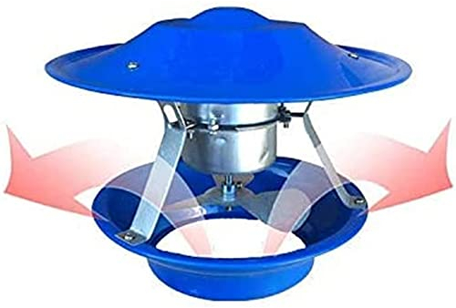 vikitim Kamin Rauchabsaugpumpe, Schornstein-Abluftventilator, Fireplace Accessories Dachkamin Rauchabsaugpumpe, 50W 3 Klingen/60W 6 Klingen Elektrischer Schornsteinlüfter A