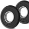KK Weight Plates Cast Iron Barbell Weight Set - 2 Inches Hole Weight Plate Set For Women & Men - Non- Slip, Durable & Long-Lasting Olympic Weight Plates - Gym Equipment For Home & Gym (2 X 0.5 KG)