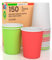 150 Bicchieri in Carta 200ml ItaliaMix Ecologici Biodegradabili Monouso Made in Italy Asporto Bevande Calde Acqua - MIX di Colori Verde Bianco Rosso - Prodotto e Confezionato in Italia