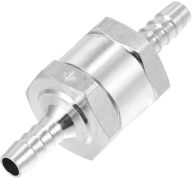 Hihaha Kraftstoffleitung Rückschlagventil/Inneres Rückschlagventil für Kraftstoffsysteme/Robuste Aluminiumlegierung 1/4 6mm OD / 1 Stück