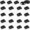 Auto Bremsleitung Clip, Bremsschlauch Doppelclip, 20 Stück Clip Bremsleitung Halter, Bremsleitungshalter, Bremsleitung, Bremsschlauch, Schwarz
