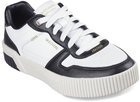 Skechers Jade Best in Class, Scarpe da Ginnastica Donna, Bianco e Rosa, 40 EU