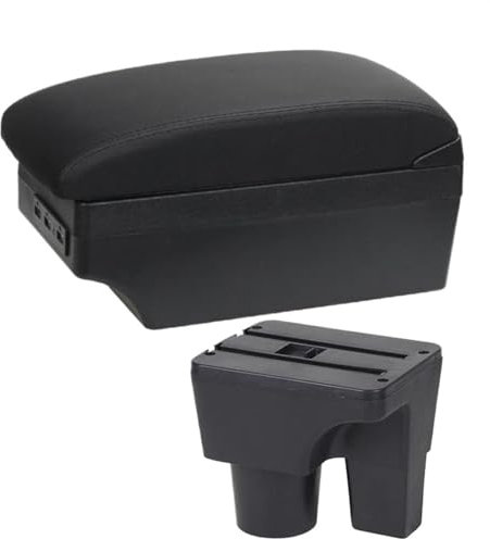 Organizer Armlehnen Kompatibel Mit Suzuki Für Liana A6, Auto-Armlehnenbox, Zentrale Aufbewahrung, Inhalt, Styling, Dekoration, Zubehör, Großer Platz, Getränkehalter, Aschenbecher Mit USB ( Color : col