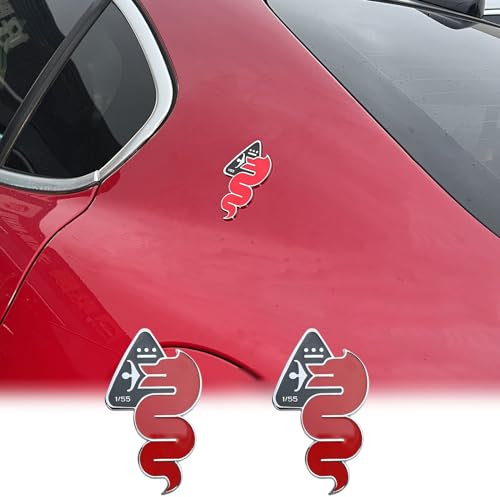 2 adesivi per carrozzeria 1/55 Dragon Edition etichetta decorativa compatibile con Alfa Romeo Giulia 952 Stelvio 949 Tonale Giulietta Mito accessori esterni