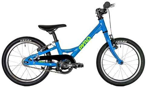 TechniBike PYRO Sixteen - leichtes Kinderfahrrad 16 Zoll für Mädchen und Jungen (mitwachsender Lenker, niedriger Einstieg, nur 5,6 kg)