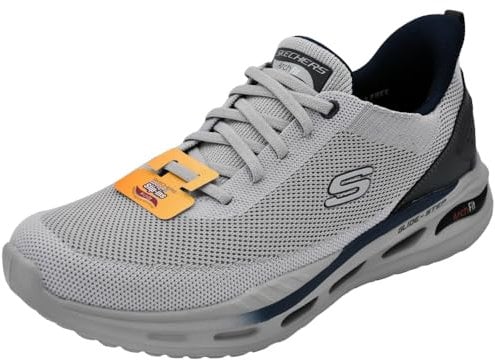 Skechers Zapatillas Arch Fit Orvan-Kincade para Hombre, Lt Gray Knit Sintético, 43 EU