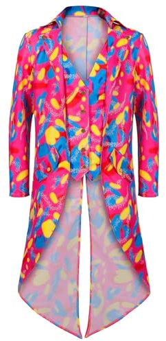Hippie kostüm Damen Bekleidung Damen Kleid 60er 70er Hippie Kleidung Damen Accessoires Disco Outfit Kostüm Damen Mädchen Mode Große Größen Damen Faschingskostüme für Karneval Party S-3XL
