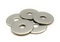 Rondelle in metallo M12 inox Ø esterno 40 mm | Rondella piatta extra larga M12 x 40 mm | Acciaio inossidabile A2 (V2A/304) standard NFE 25513 LL | Legno/metallo/dadi, viti/ecc: Set di 5 pezzi -