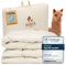 HANSA-FARM | Baby Alpaka Bio-Bettdecke 135 x 200 cm (Füllung 1.900g) - Winter extra warm - atmungsaktiv und temperaturausgleichend - Große Aufbewahrungstasche
