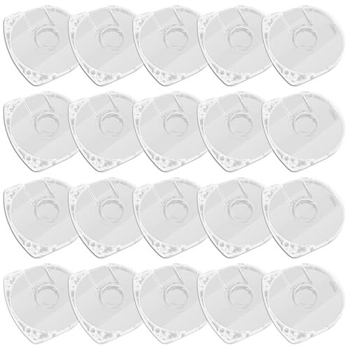 Vlammende 20Pcs DVD CD Case Compatible with UMD Game Disc, PSP 1000/2000/3000 Storage Case, Transparent, Hard Shell, Thick Wall Protection, Portable Use
