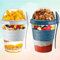 Yogurt Pots Reusable 20 Oz Overnight Oats Container with Lid & Spoon BPA free Breakfast Pots to GO Cereal On the Go Dishwasher Safe Lunch Oatmeal Jars (Set of 2 (Glacier Teal + Ash Grey))