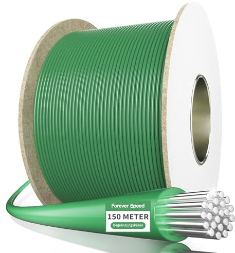 Forever Speed Cable limitador universal de 2,7 mm, 150 m, robot cortacésped, cable de limitación para robot cortacésped, cobre estañado de alta calidad recubierto con aluminio
