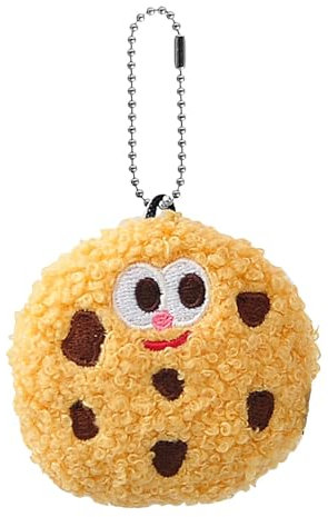 Keks-Plüsch-Schlüsselanhänger, Keks-Plüschtier,Schokoladensplitter-Rucksack-Anhänger - Mit Keksen gefüllter Plüsch-Schlüsselanhänger, süßer Stofftier-Plüsch-Schlüsselanhänger für und Mädchen