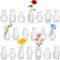 20 Stück kleine vasen, Mini Vasen Set für Tischdeko Vintage, für Hochzeit Party Geburtstag Home Wohnzimmer Tisch Deko Festtagsgeschenk Verschiedene Modelle