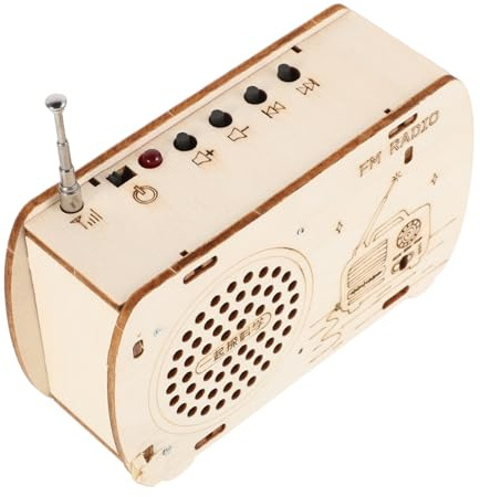 Beaupretty Stem Bausatz Für Junge Mädchen Holzradio Zum Selberbauen Wissenschaftliches Experiment Lernspielzeug Kreatives DIY Modell Für Jungen Mädchen Geschenk