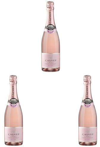 Calvet - Cremant de Bordeaux Brut Rose - Sparkling Rose Wine (1 x 0.75 L) (Pack of 3)
