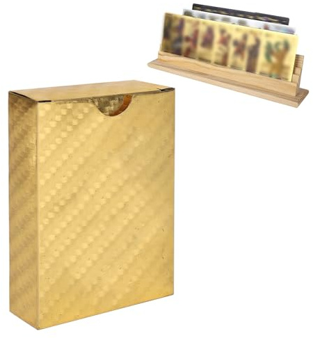 LushFlio Sammelkartenspiel 55 Verschiedene Karten Schwarz Gold (Gold)