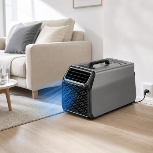 Aire acondicionado portátil 220V-240V 1400W 5000BTU Nuevo modelo Gray-220V