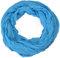Miobo Loop Schal Crinkle Schal Halstuch Unifarbe 70 x 180cm Frühling Sommer Herbst Rund Lichtblau