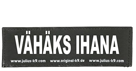 Interchangeable Patches, 1 pair, VÄHÄKS IHANA, Size: Small, Black