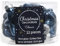 12 Weihnachtskugeln GLAS Sterne 4cm ( marineblau / nachtblau / navy ) // Christbaumkugeln Baumkugeln Baumschmuck Weihnachtsdeko Kugeln Glaskugeln Dose Stern
