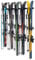 StoreYourBoard Ski- und Snowboard-Aufbewahrungsregal, hält 10 Paar, Innenwandhalterung, vertikaler hängender Organizer, robustes Metall, max. 90 kg