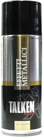 Talken Color METALLICI PER DECORARE - SPRAY - 400 ml - 2022 Oro Ricco Pallido