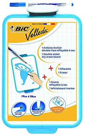 BIC 1218 Mini Whiteboard + 1721 Marker + Radierer