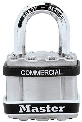 MASTER LOCK Cadenas en Acier Laminé Haute Sécurité [Protection en Acier Inoxydable] M1STS - Sécuriser Bateaux et Portails en Milieu Maritime