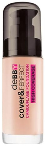 DEBBY COVER & PERFECT TAMOUFLAGE FOUNDATION NUDE ROSE 01