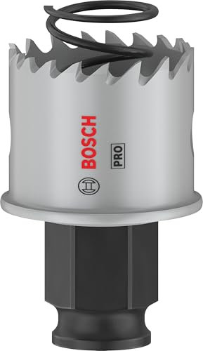 Bosch 1x Scie trépan PRO Sheet Metal Power Change Plus (pour Tôles en acier inoxydable, Tôles en acier, Ø 32 mm, Professional Accessoire Perceuses/visseuses rotatives)