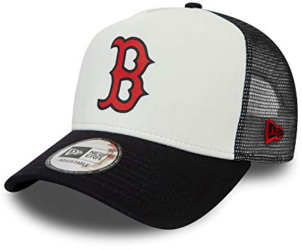 New Era Boston Red Sox Team Colour Block A-Frame Adjustable Trucker Cap - One-Size