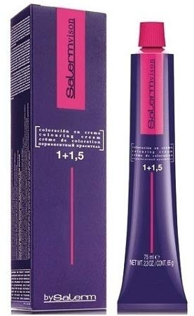 SALERM Tinte Permanente para Cabello Vision de 7,60 rubios rojizos Naturales de 2.3 onzas
