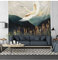 Flying Crane Wandteppich, Natur Landschaft Tapisserie Blatt Raum Wandbehang Wohnzimmer Schlafzimmer Wandteppich Home Dorm Dekor, 78,7 x 59 Zoll
