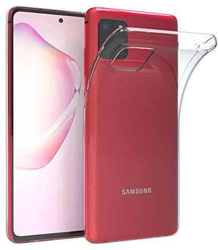 EAZY CASE Hülle kompatibel mit Samsung Galaxy Note 10 Lite Schutzhülle Silikon, Ultra dünn, Slimcover, Handyhülle, Silikonhülle, Backcover, Durchsichtig, Klar Transparent
