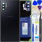 LUVSS Coperchio Copribatteria Scocca Vetro Posteriore Imposta per Samsung Galaxy Note 10+ Plus SM-N975 - Nero