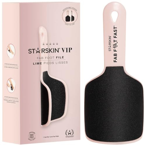 STARSKIN Fab Foot File, Ergonomical Foot File, Foot Scrubber, Foot Callus Remover, Dead Skin Remover, Pedicure Tool for Soft & Smooth Feet
