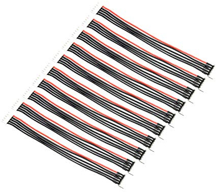 LINSYRC 10pcs 4S 5-Pin JST XH Male to Female Connector Plug Lipo Balance Extension Lead Cable with 15cm 22AWG Silicone Wire (4S)