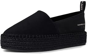 Calvin Klein Jeans Damen Espadrilles Platform mit Plateau, Schwarz (Black), 41